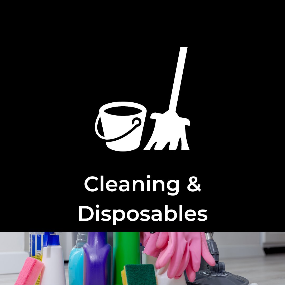 
    Cleaning &amp; Disposables
  