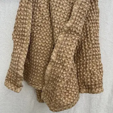 rustic waffle tea towel