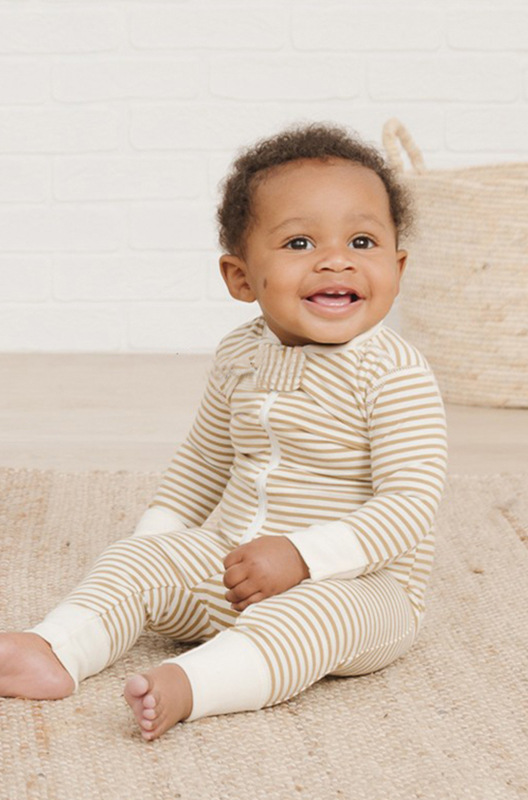 Annie&Charles - Pyjama en coton rayé - 6/12 mois