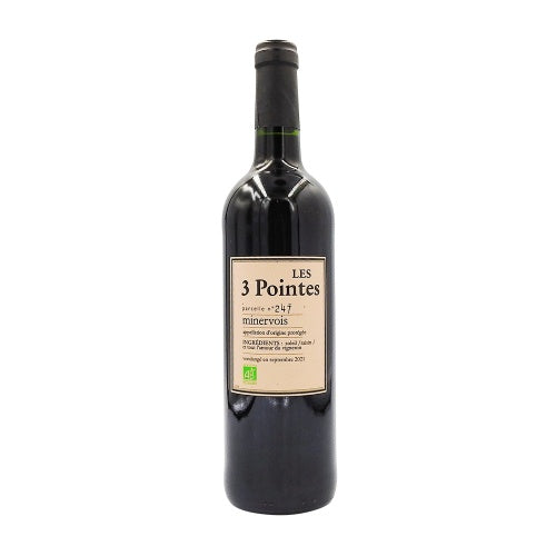 Minervois Parcelle N°247 Les 3 Pointes Vin Rouge BIO AOP 0.75L