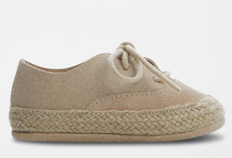 Mango Espadrilles Suède Lacets Sable T19/20