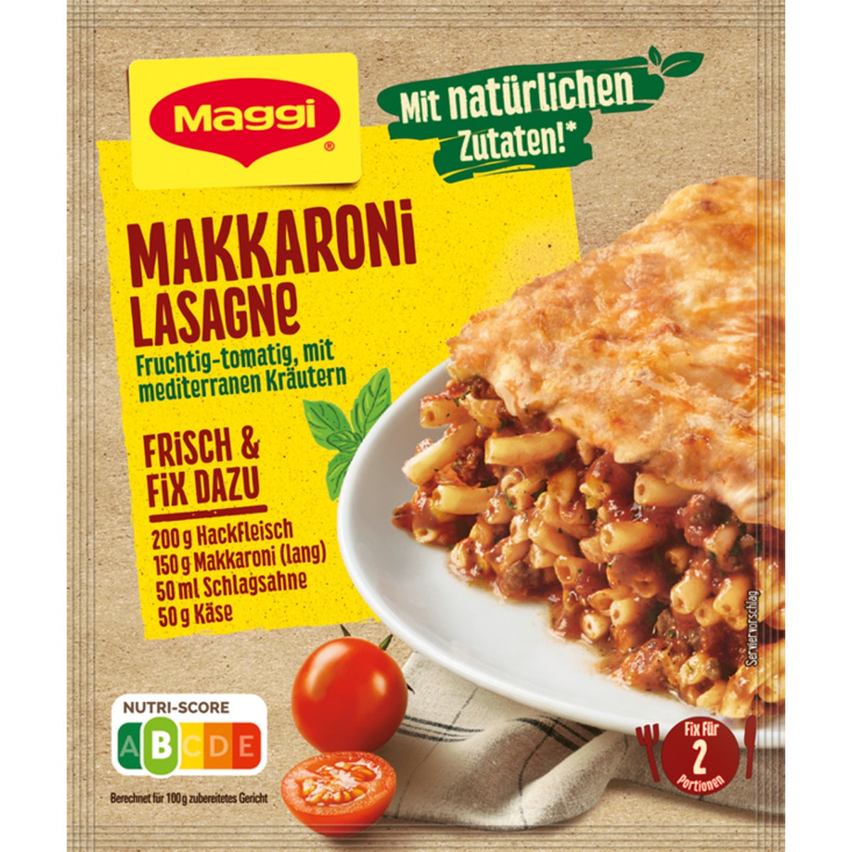 Maggi Makkaroni Lasagne/Fix pour Macaroni & Lasagne