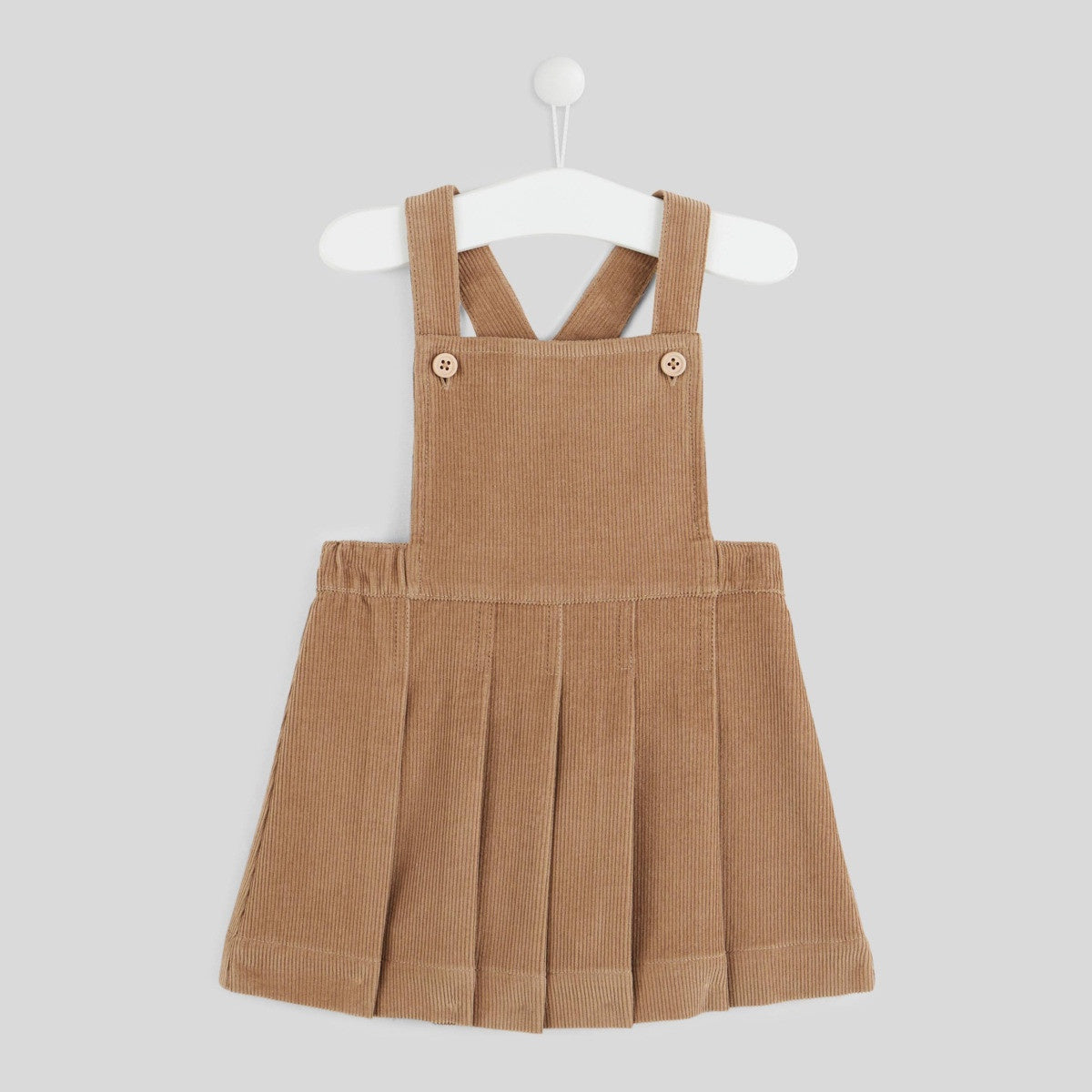 Bout'Chou Robe Velour Côtelé Camel 6 Mois