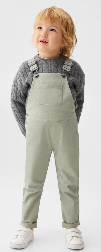 Mango Salopette Vert Pastel 18/24 Mois