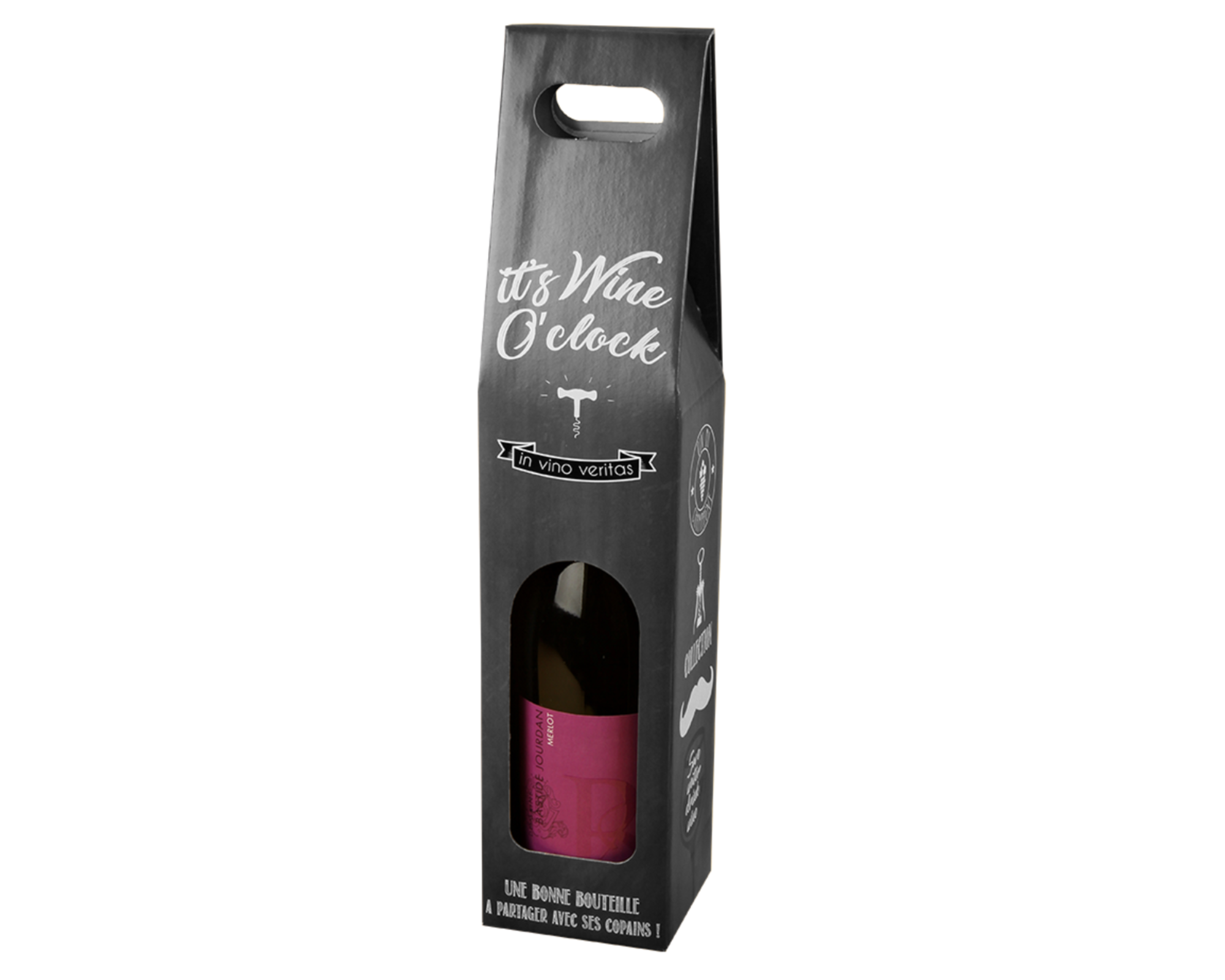 Valisette Manhattan carton decor ardoise 1 btl