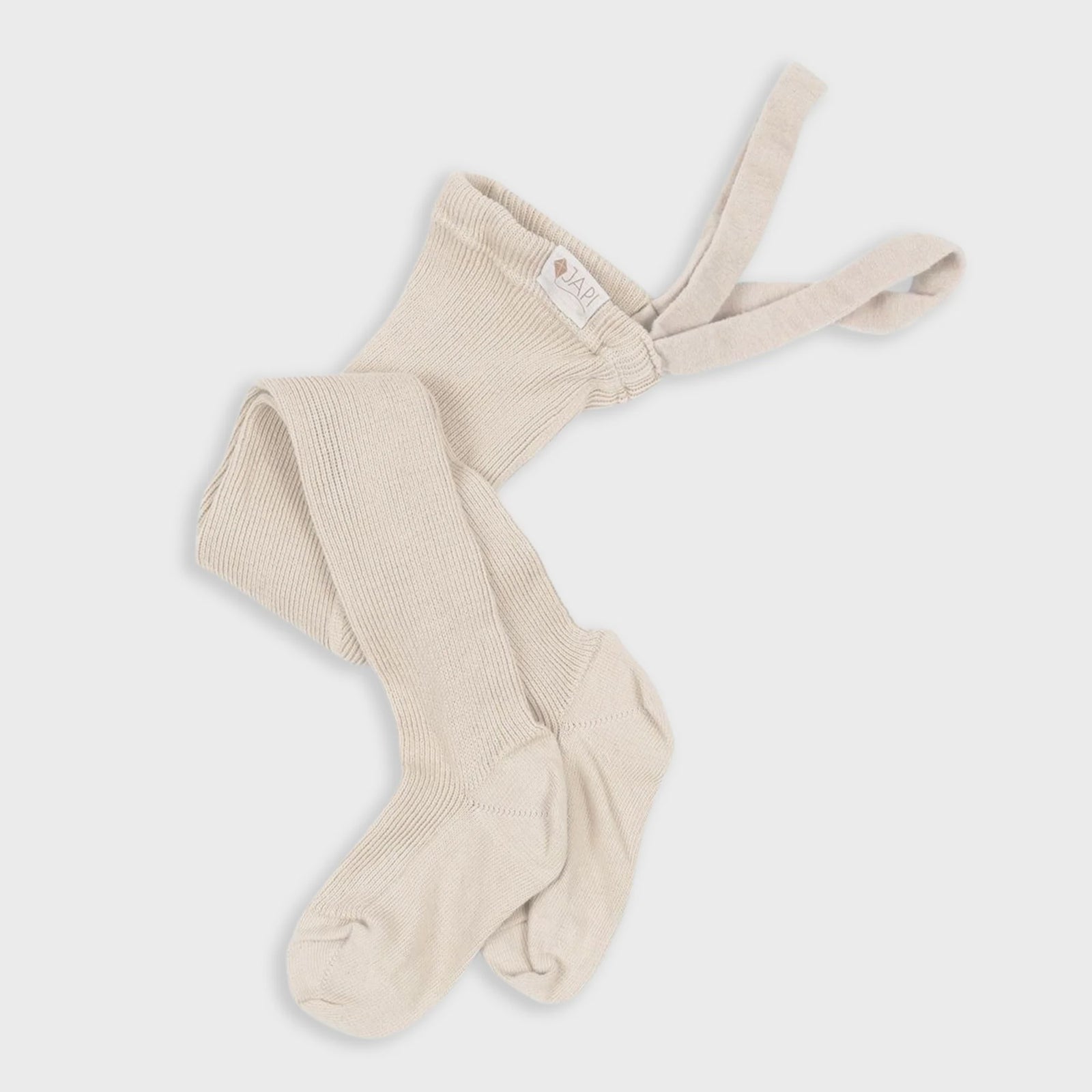 Millinoon - Collant Bretelle Coton Beige - 0-1 mois