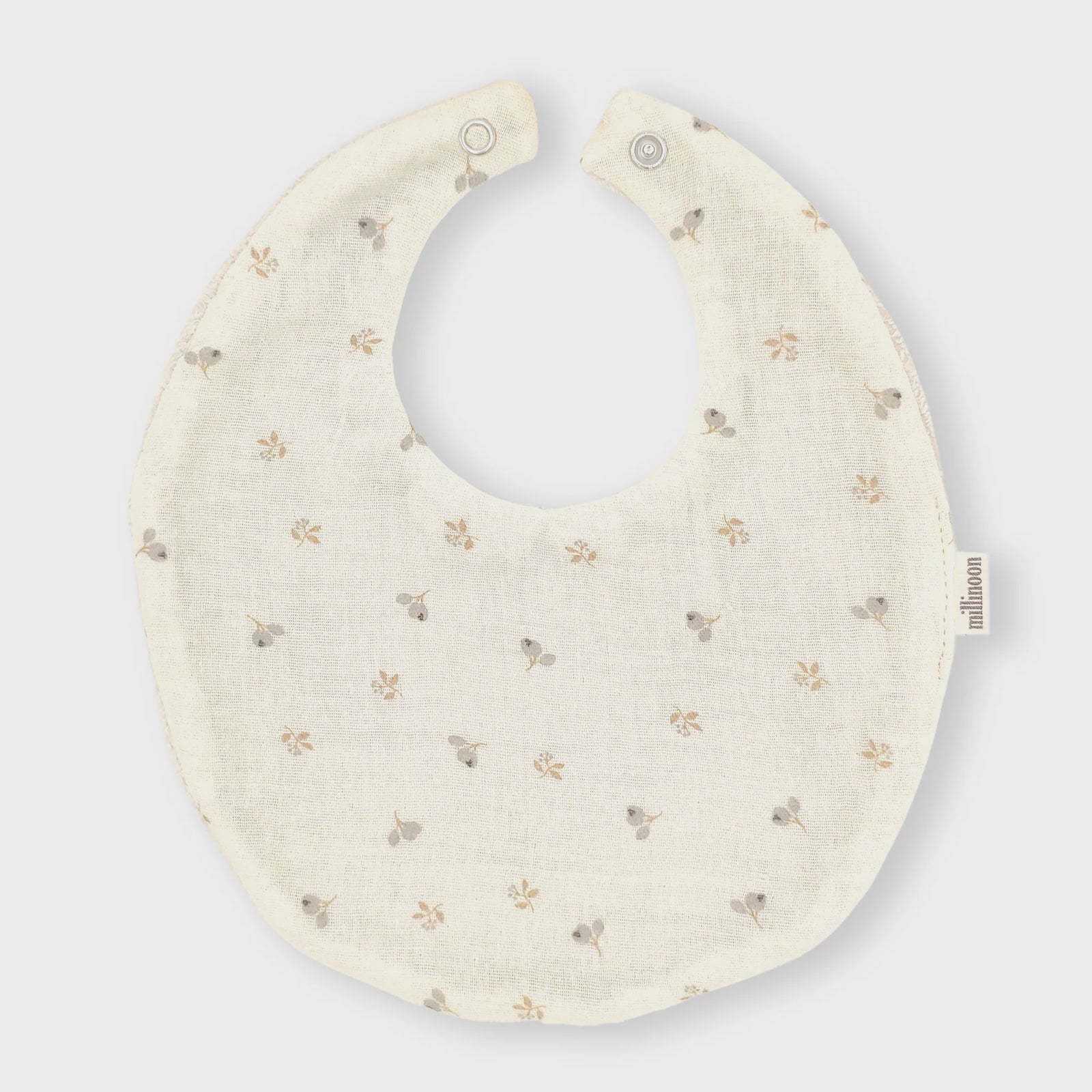 Millinoon  - Bavoir Gaze Bio Fleurs Sauvages