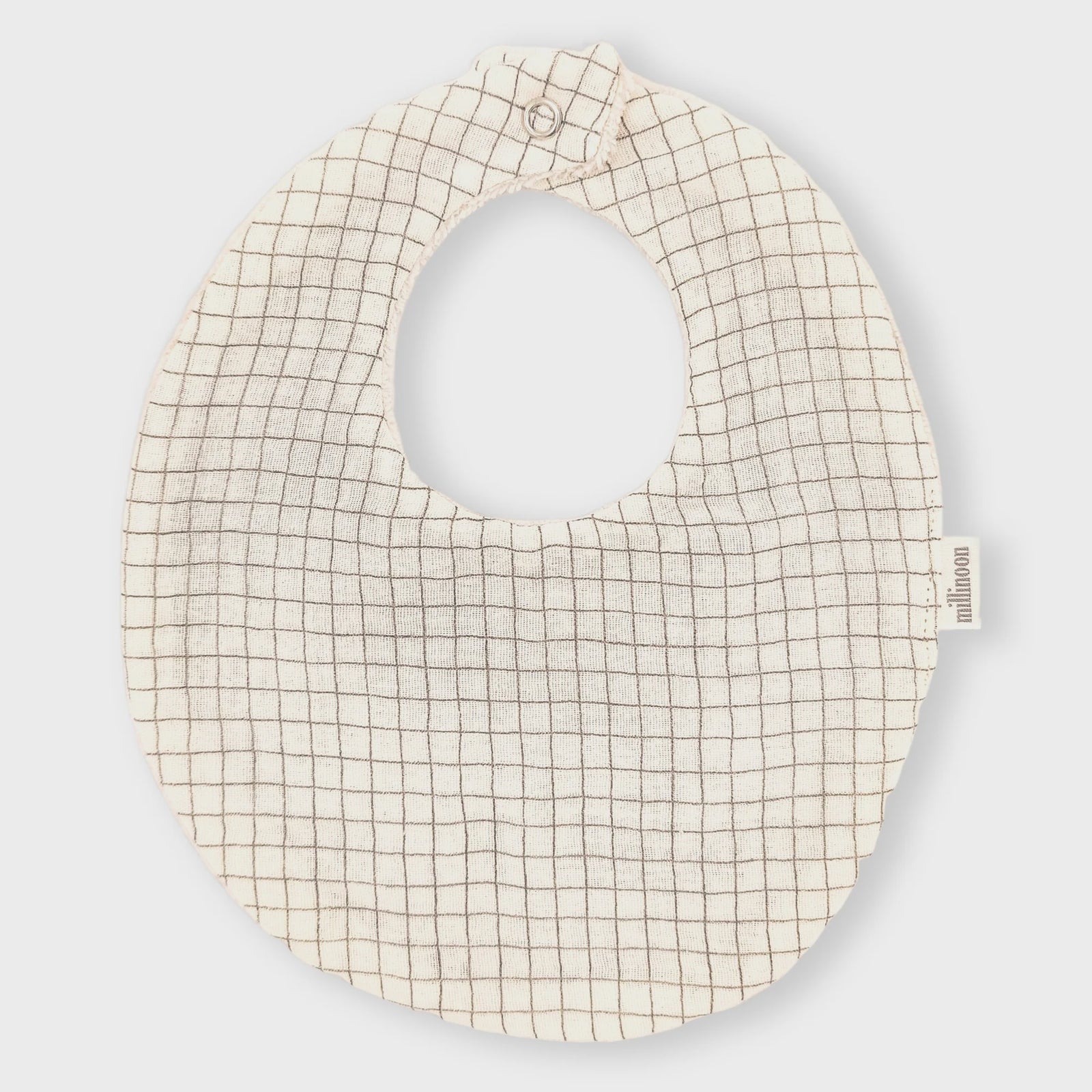 Millinoon  - Bavoir Gaze Bio Petit Carreau