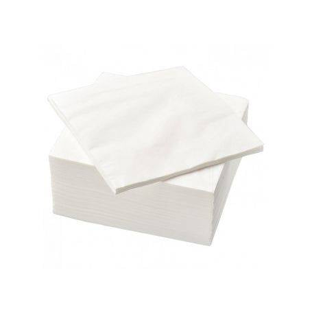 Serviettes blanches 30x30cm - 2 plis   x200