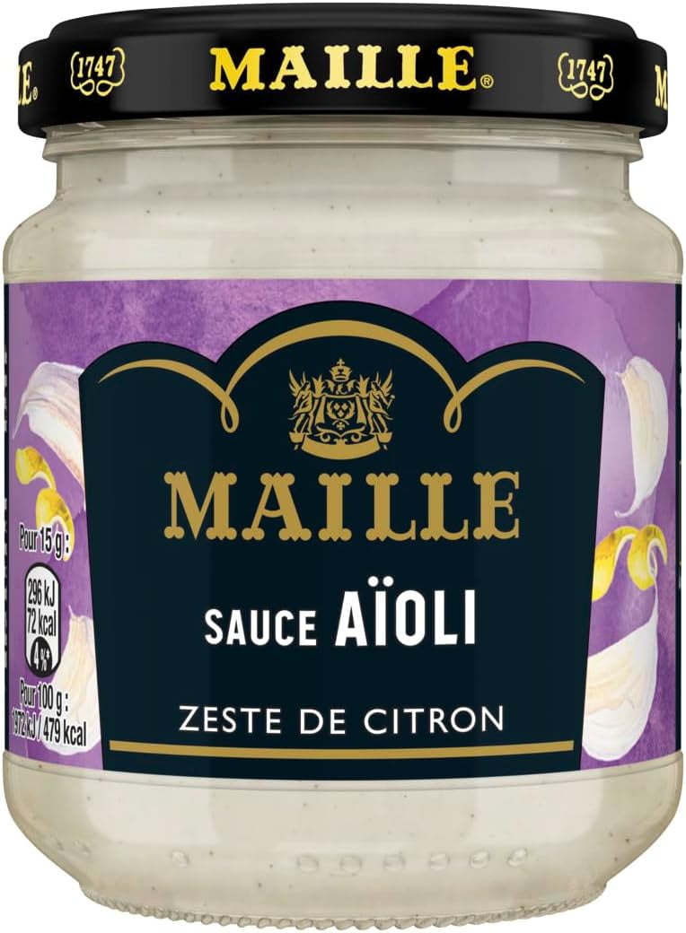 Maille Sauce Aioli au Zeste de Citron 185gr