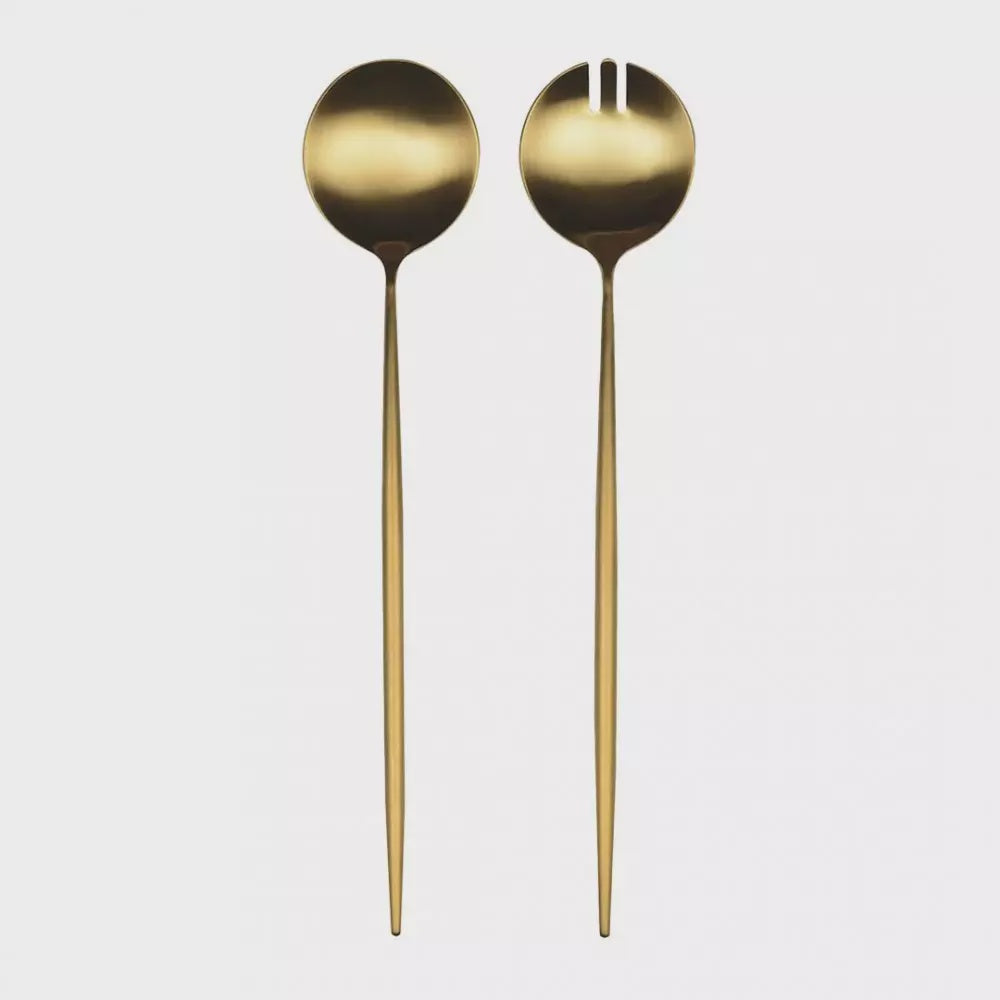 COUVERT A SALADE DORE MAT DORE