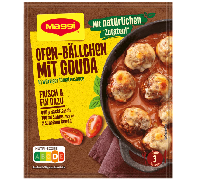 Maggi Ofen Ballchen/Boules au Four au Gouda