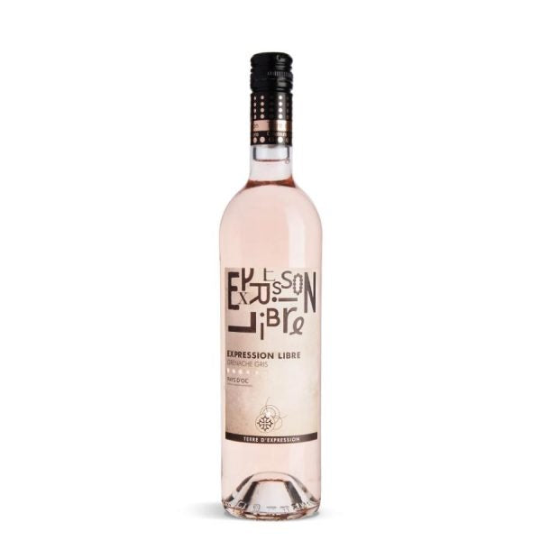 IGP Pays D'Oc Gris Expression Libre vin rosé 75cl