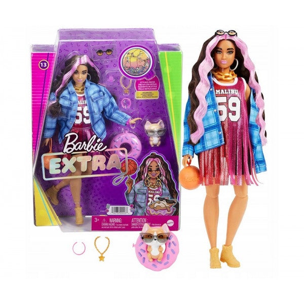 Barbie Accessoires de coiffure Extra Pop + animal