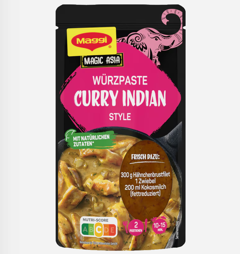 Maggi Sauce Paste Curry Indien 65gr