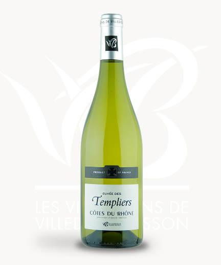 AOP Côtes du Rhône Cuvée des Templiers Vin Blanc 0.75L