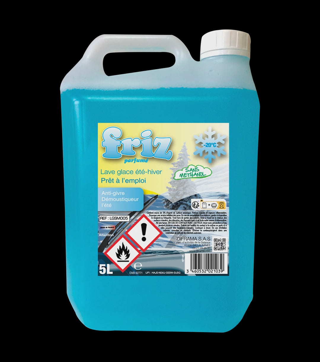 BIDON 5L LAVE GLACE HIVER -20°C