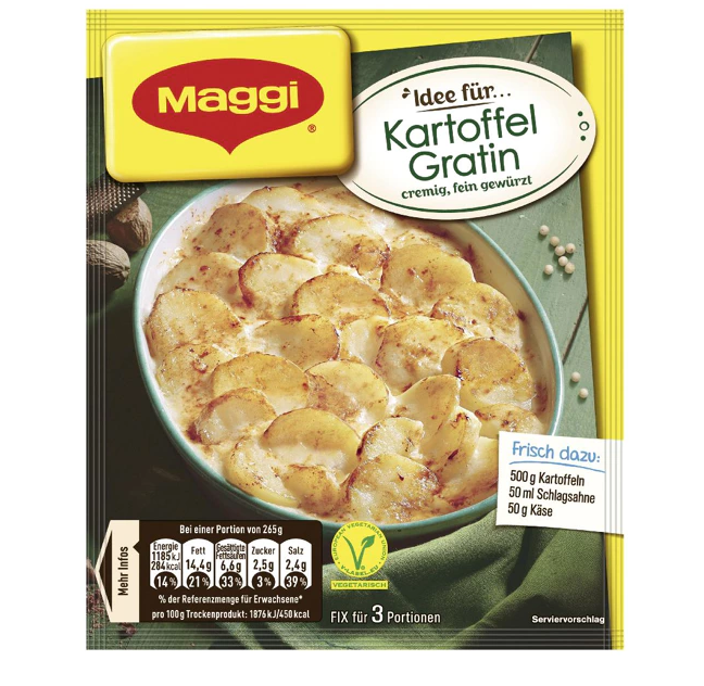 Maggi Kartoffel Gratin/ Gratin de Pommes de Terre 43gr