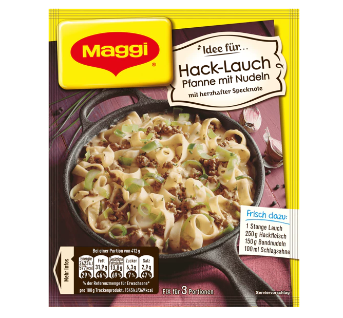 Maggi HackLauch / Sauce pour Poireaux Eminces Sachet 42gr