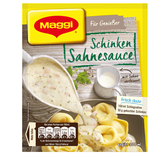 Maggi Schinken Sahnesauce/ Sauce à la créme de Jambon 250ml