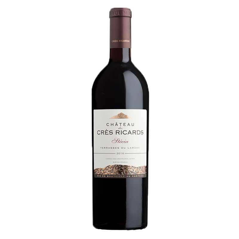 AOP Terrasses Larzac Chateau Crès Ricards Stecia Vin Rouge 0.75L