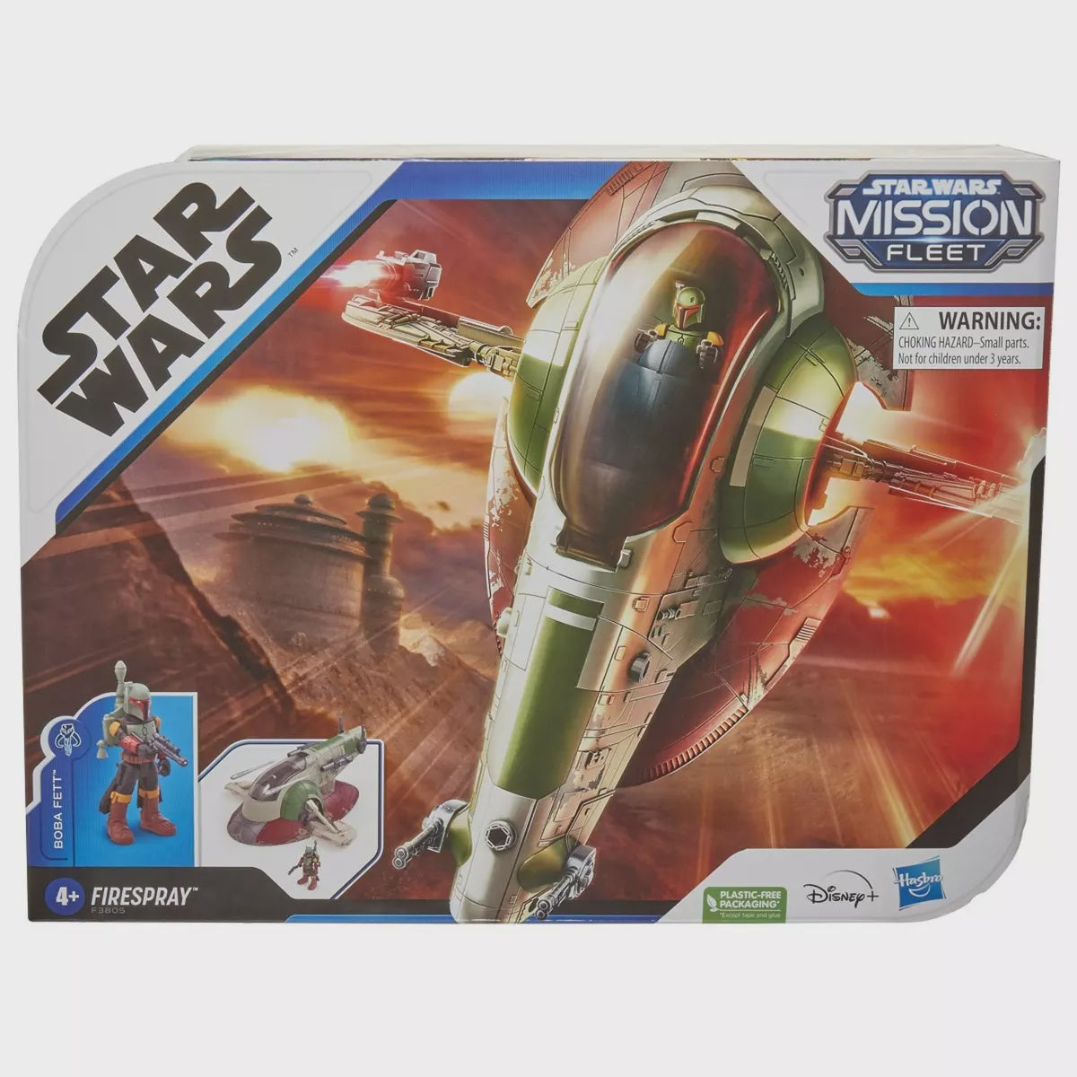 HASBRO Mission Fleet Boba Fett avec son vaisseau Firespray Star Wars