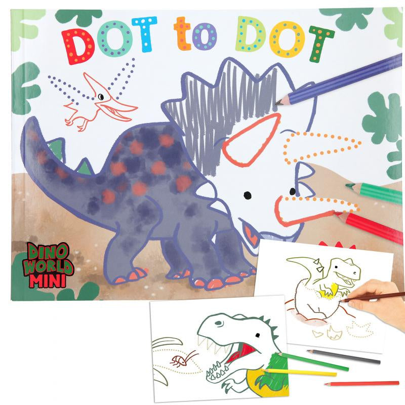 Dino World Album de coloriage point par point MINI DINO - 12010