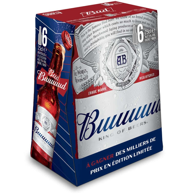 Bud Bière Blonde 6x25cl