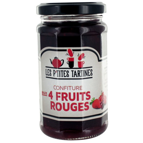 Les P'tites Tartines Confiture 4 Fruits Rouges 265gr