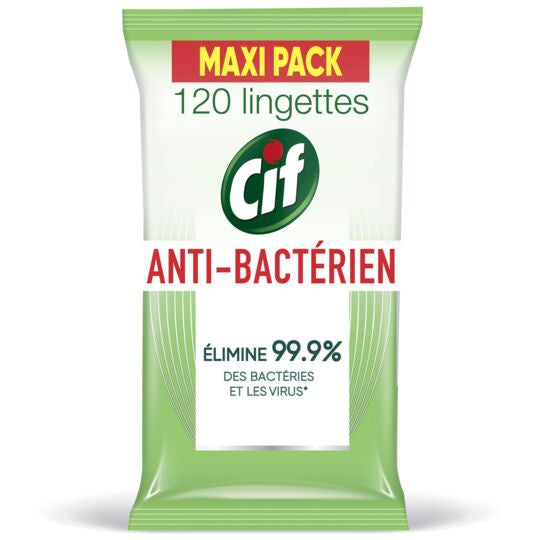 CIF Lingettes Désinfectantes Multi-Usages x120