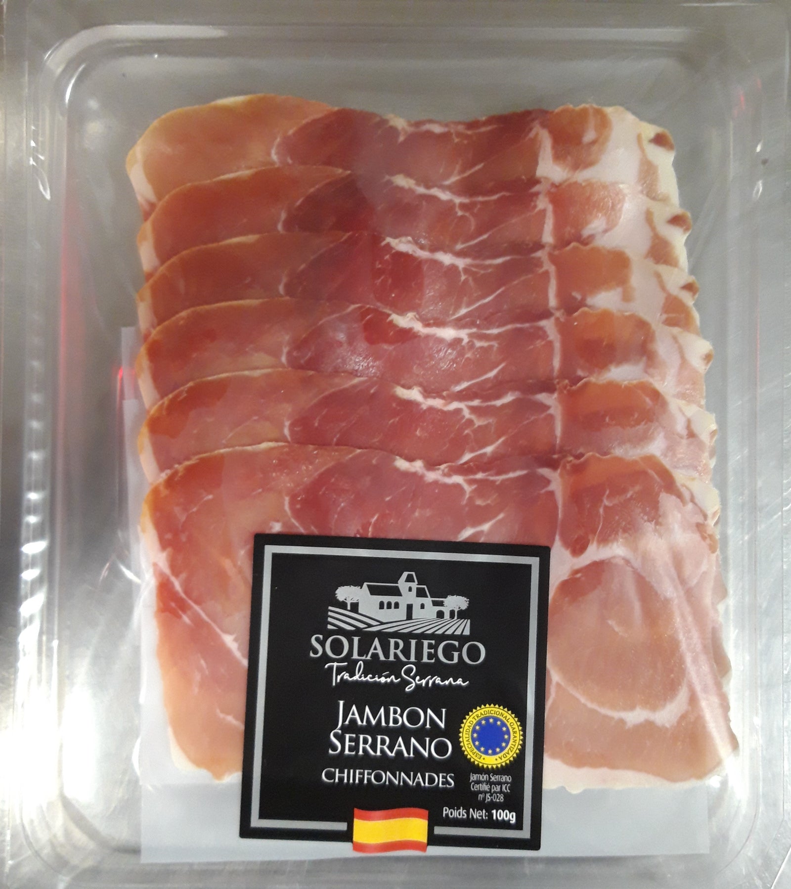 Chiffonnade Jambon Serrano 100Gr