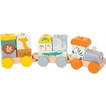 Train en bois "Safari", 3x7x10,5cm
