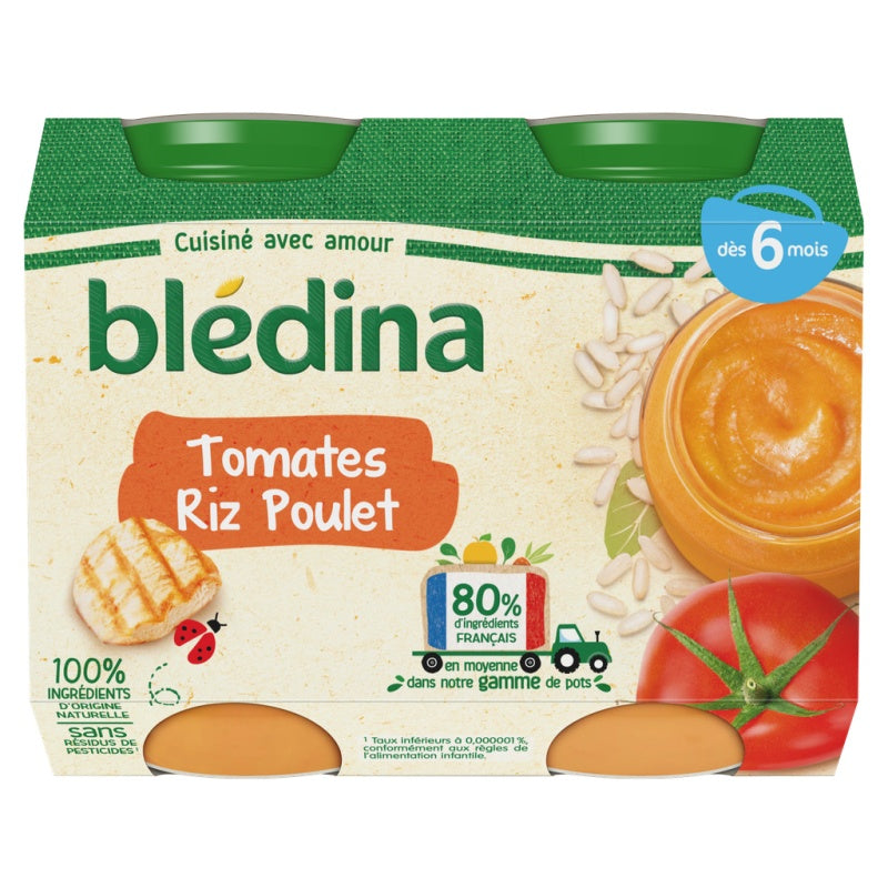 Blédina Tomate Riz Poulet 2x200G / 400gr