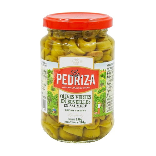 La Pedriza Olives Vertes En Rondelles bocal 170gr