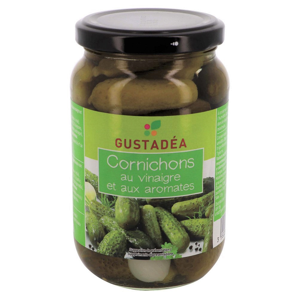 Gustadea Cornichons Vinaigre & aromates  190gr