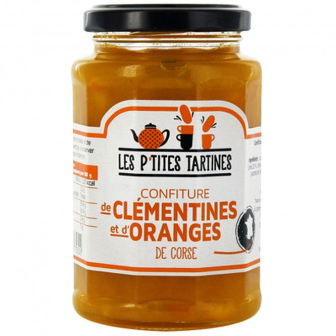 Les P'tites Tartines Confiture Clémentine-Orange De Corse 315gr
