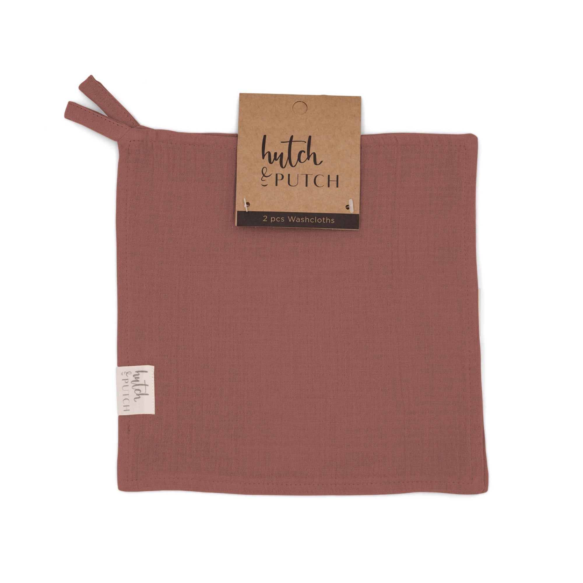 Hutch&Putch - Débarbouillettes en mousseline • Lot de 2