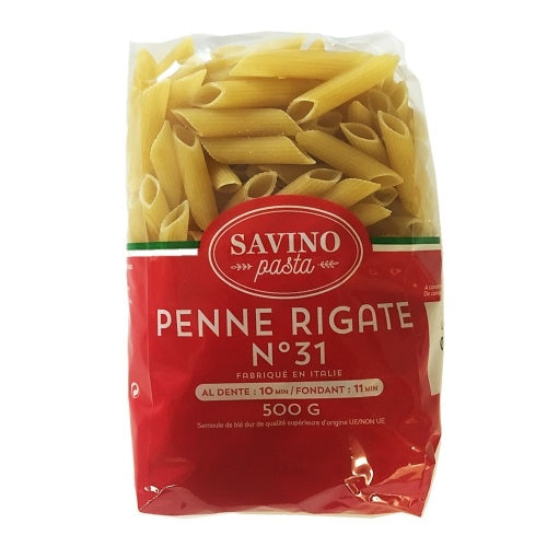 Savino Pâtes Penne Rigate n°31 500gr