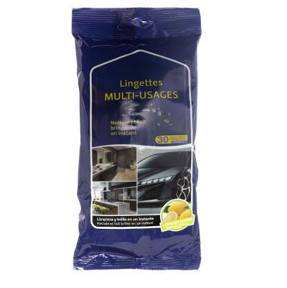 Lingettes Voiture Multi-Usages x30