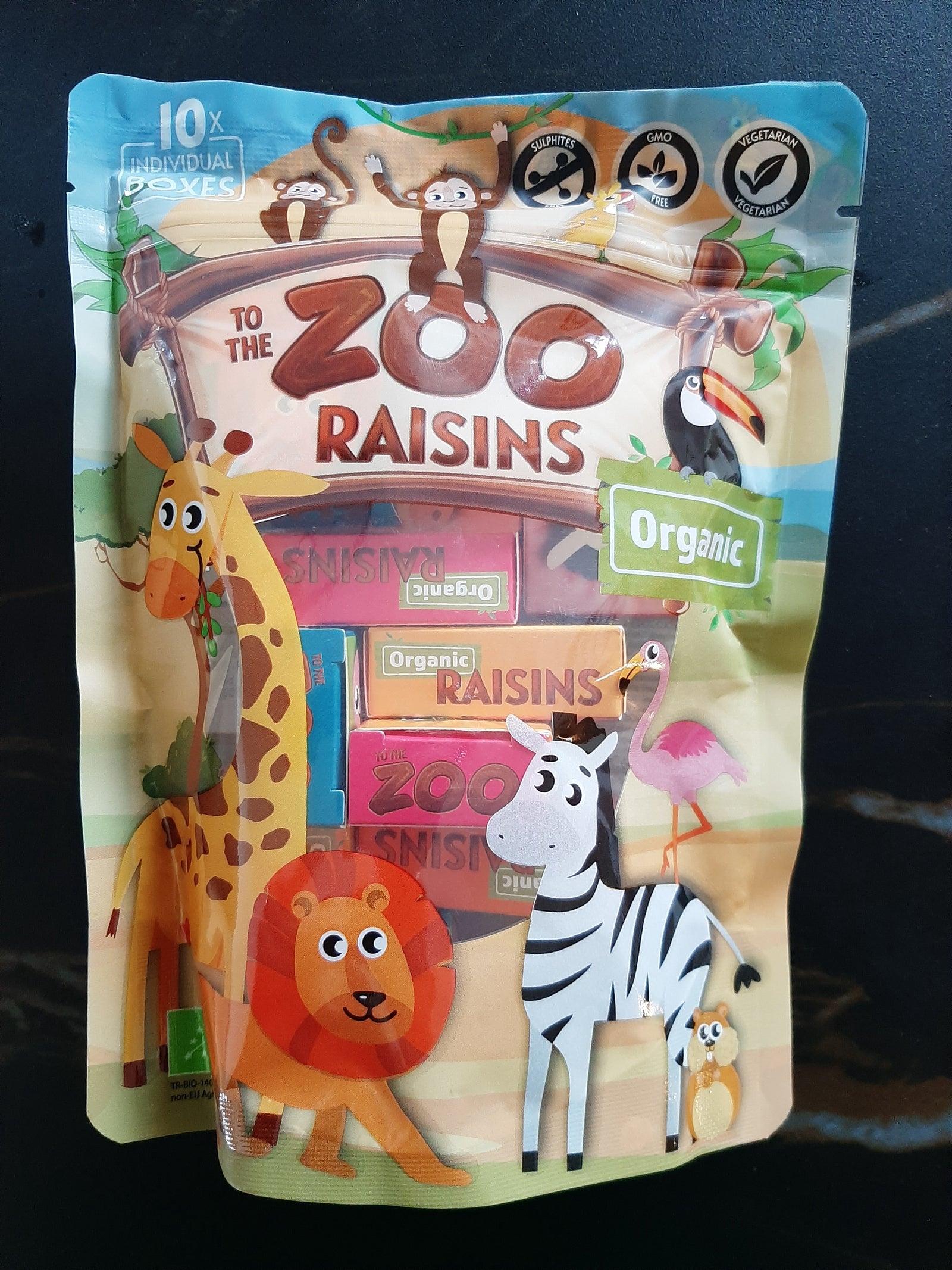 Zoo Raisins x10 individual boxes