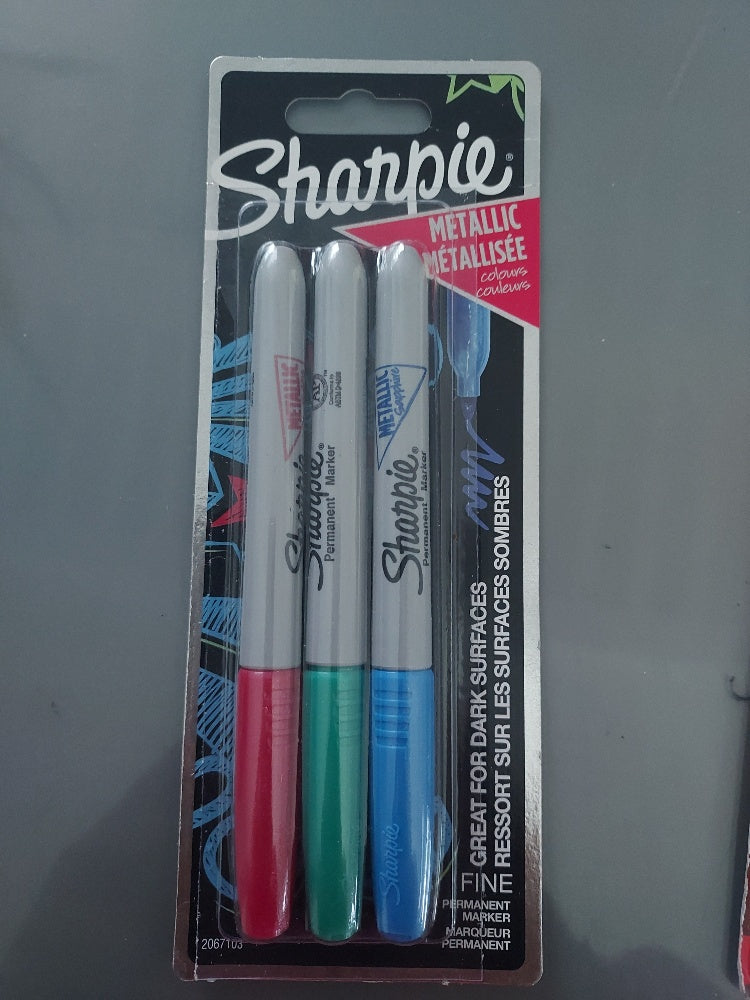 SHARPIE Lot de 3 Marqueurs Métallisée