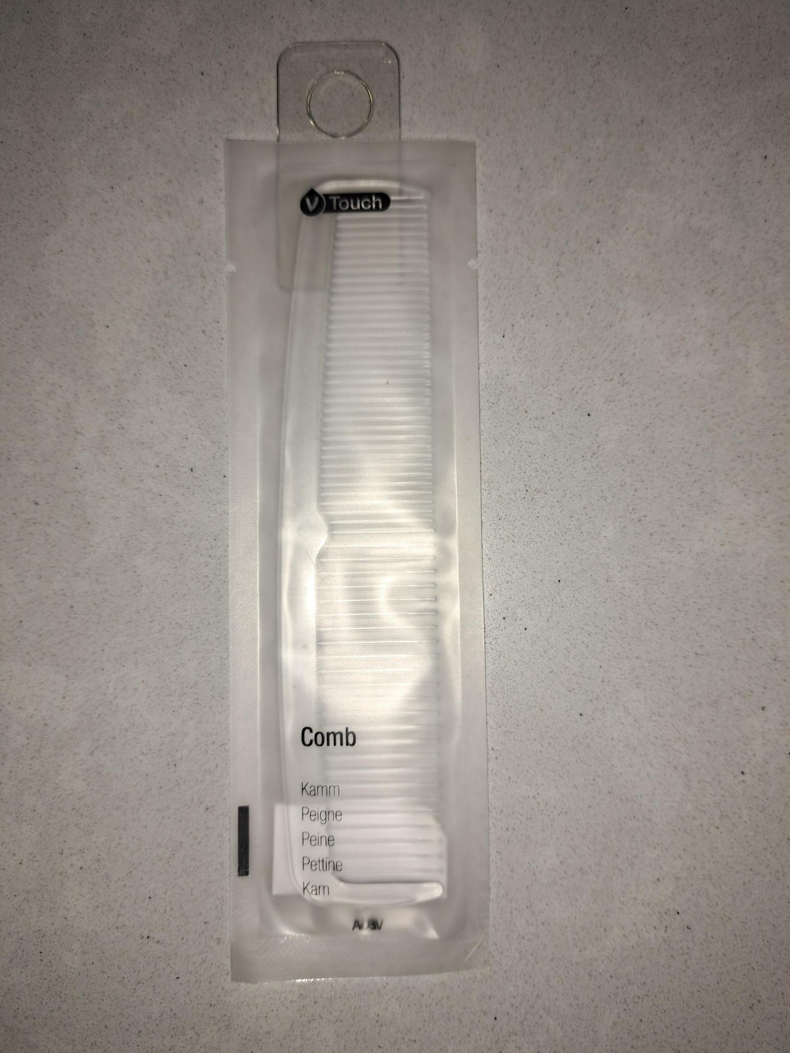 Peigne transparent V-Touch 14x3 cm