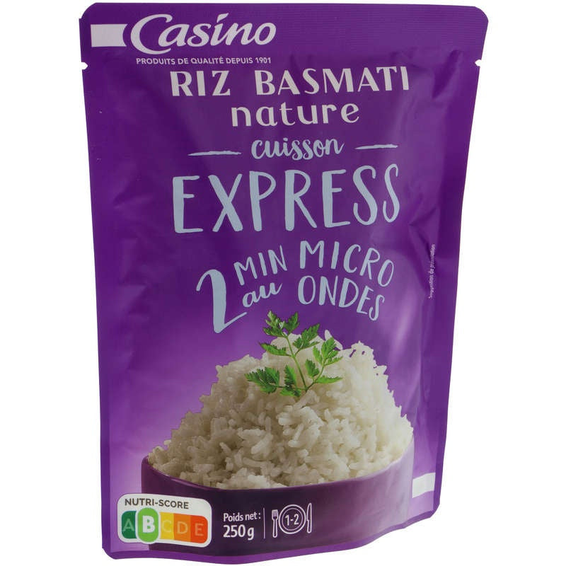 Casino Riz Basmati Express Micro-Ondes 2min 250gr