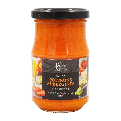 Les Délices De Savino Sauce Poivrons Aubergines Parmesan 190gr