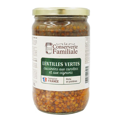 La Conserverie Familiale Lentilles Vertes Cuisinées 680gr