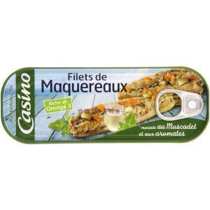 Casino Filets De Maquereaux Au Muscadet Et Aromates 145gr
