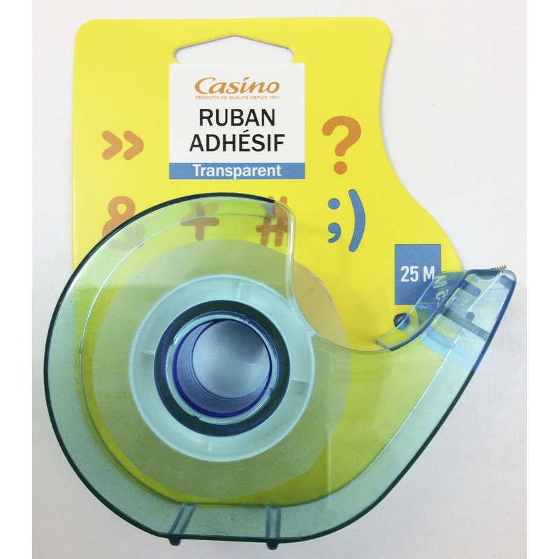 Casino Dévidoir Ruban Adhésif Transparent 25m