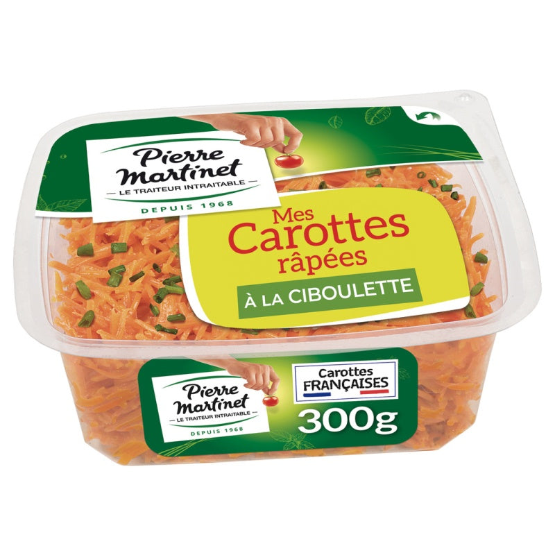 Pierre Martinet Carottes rapées Ciboulette 300gr