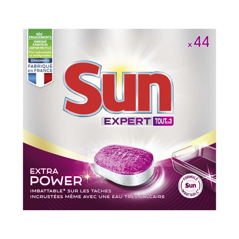 SUN Pastilles Lave-Vaisselle EXPERT Tout-En-1