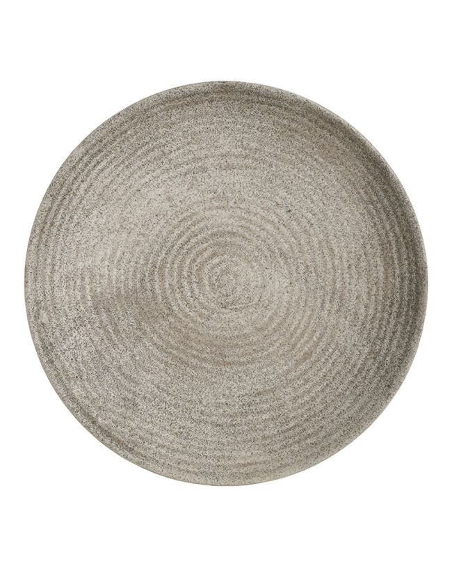 INART CERAMIC DECORATIVE PLATE ANTIQUE WHITE/BEIGE Φ33Χ6